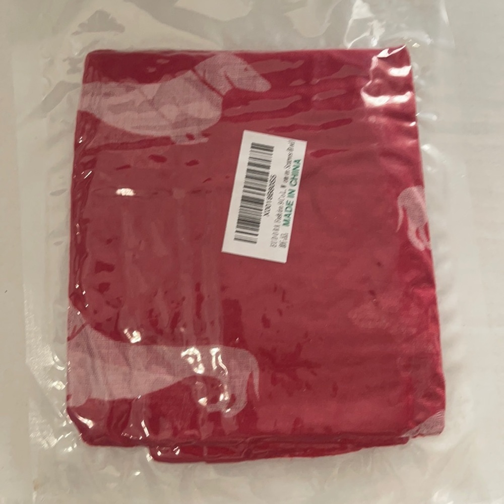 Sealed Eudora fashion dog scarf red